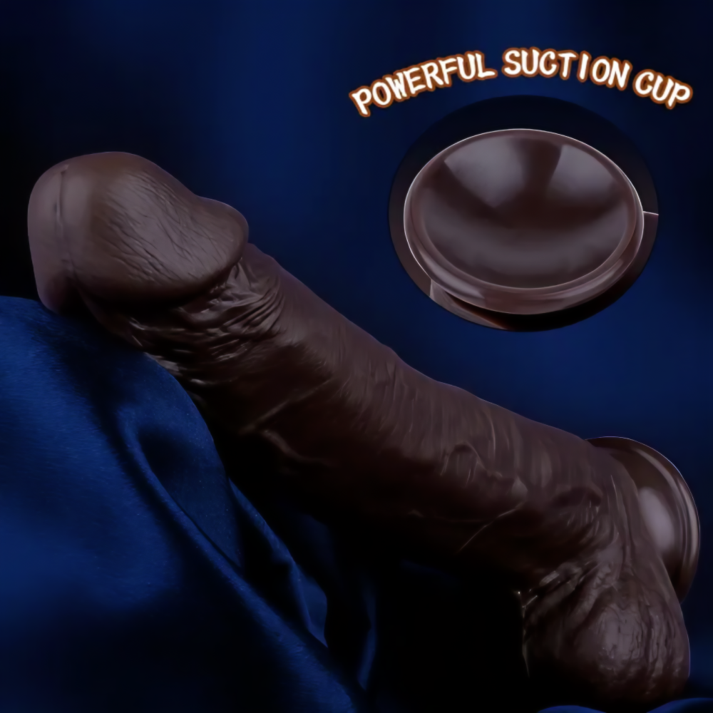 Dark Brown Realistic Dildo