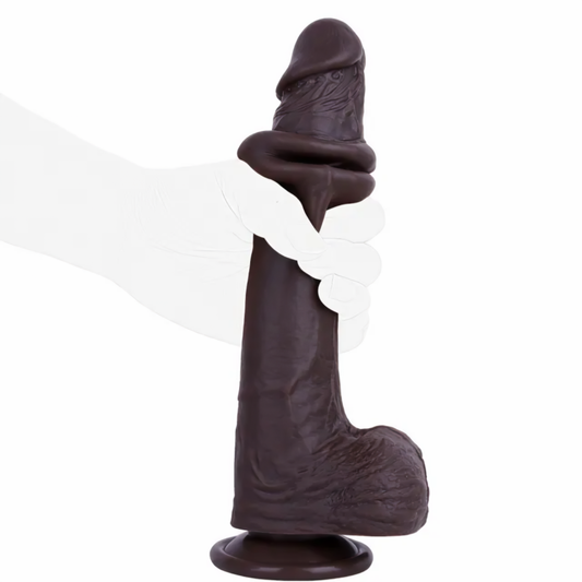 Dark Brown Realistic Dildo