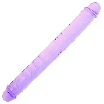 Clear Purple Double Ended Dildo