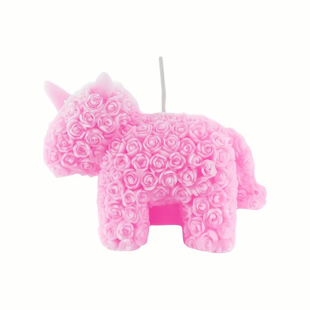 Pink Unicorn Candle