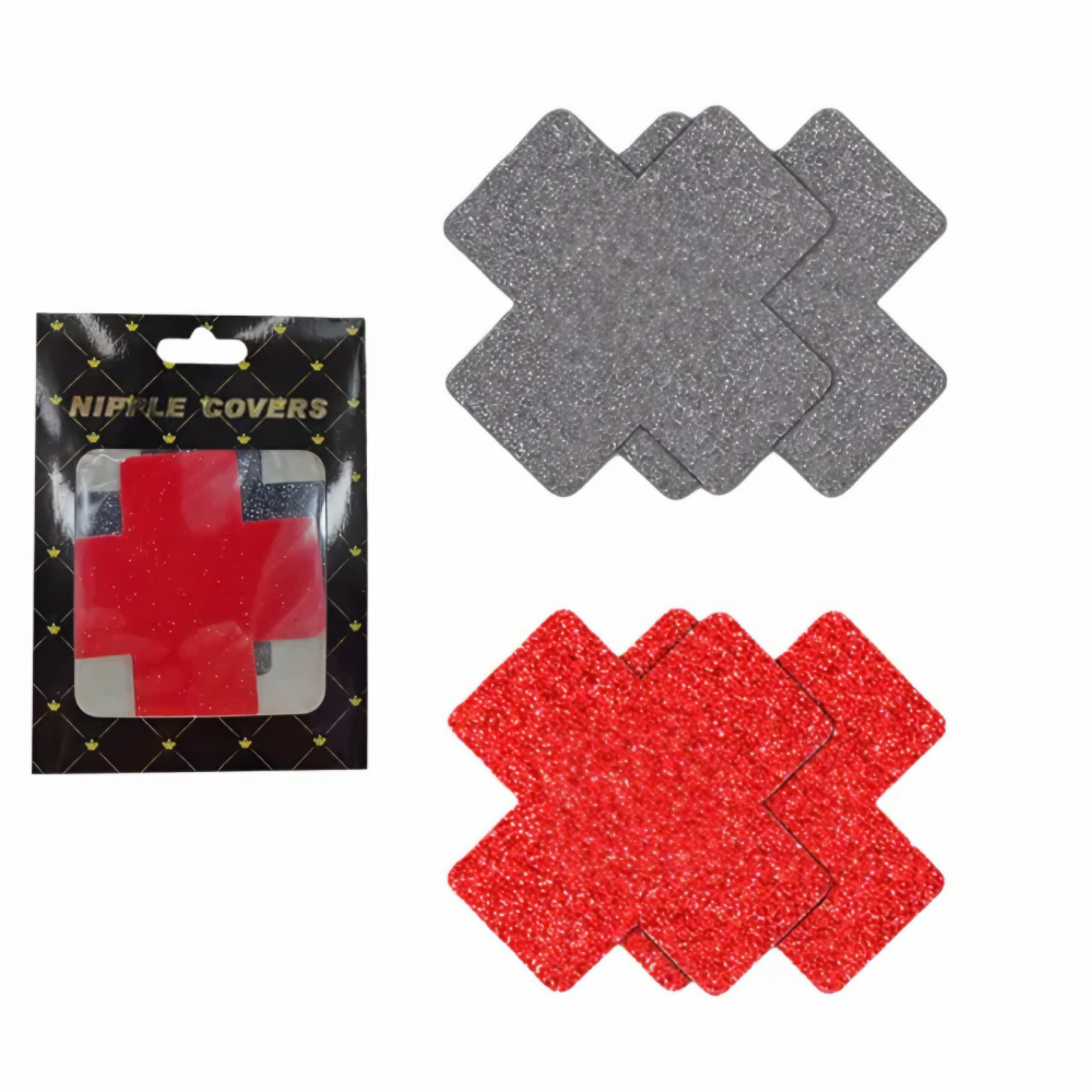 Glitter Cross Nipple Pasties