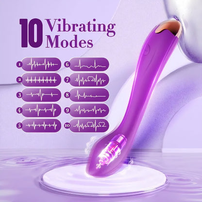 Purple Silicone Rechargeable Vibrator