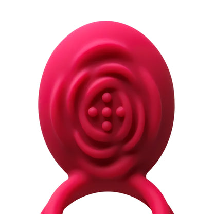 Magenta Silicone Vibrating Cock Ring