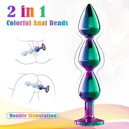 Metal Anal Beads Butt Plug