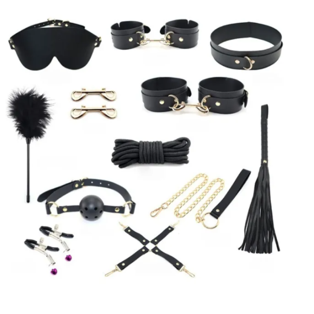BDSM Bondage Set with Organizer Pouch