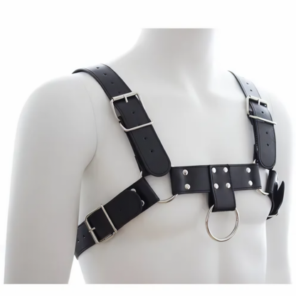 Adjustable Black Chest Harness
