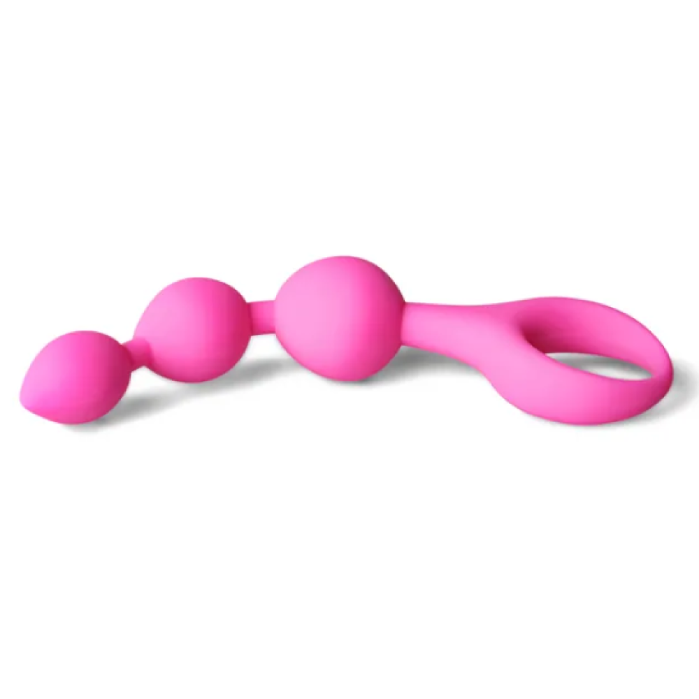Anal Tri-ball Beaded Butt Plug