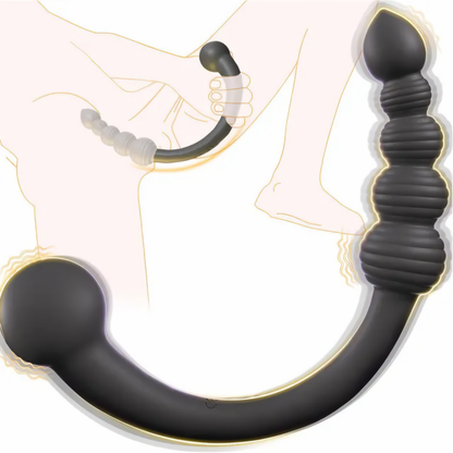 Black Flexible Vibrating Prostate & Anal Wand