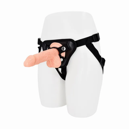 Strap-On Dildo with Adjustable Harness