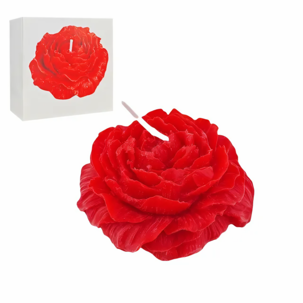 Red Rose Candle