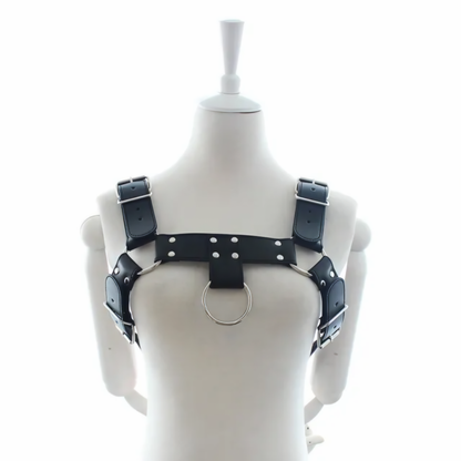 Adjustable Black Chest Harness