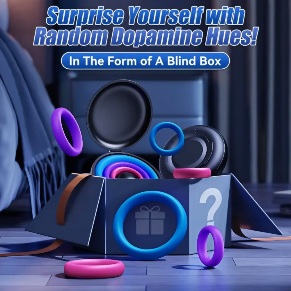 Multicolor Silicone Cock Ring Set