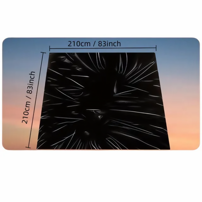Black Waterproof PVC Bedsheet