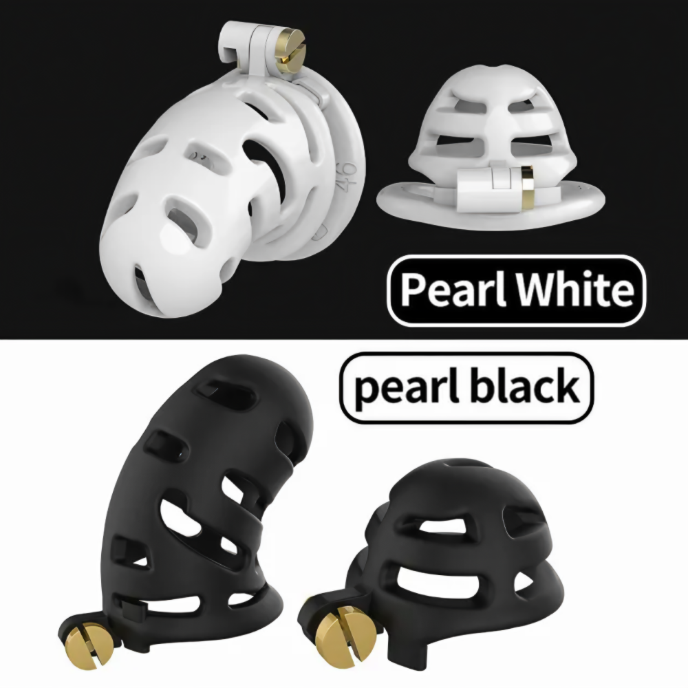 Black ABS Male Chastity Cage Set