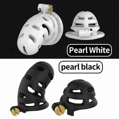 Black ABS Male Chastity Cage Set