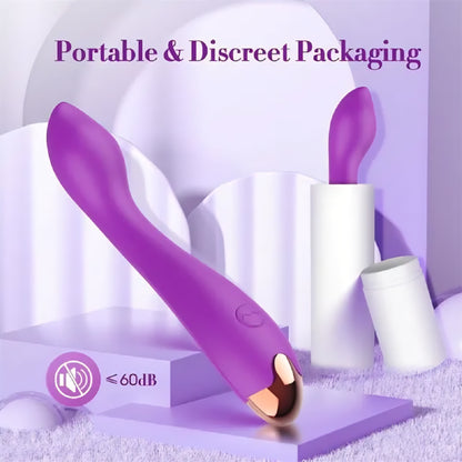 Purple Silicone Rechargeable Vibrator