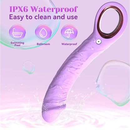 Purple Silicone Vibrator with G-Spot Stimulation