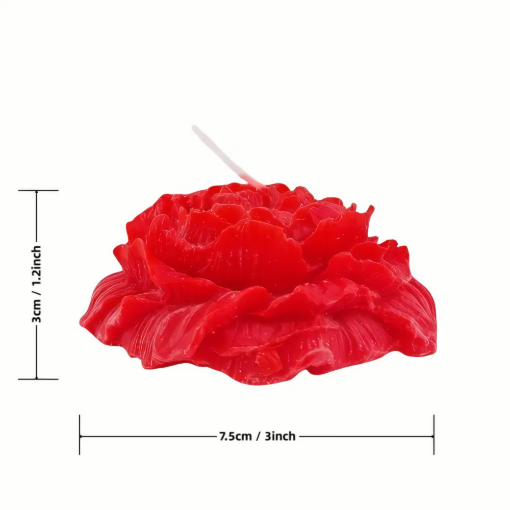 Red Rose Candle