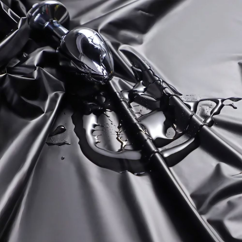 Black Waterproof PVC Bedsheet