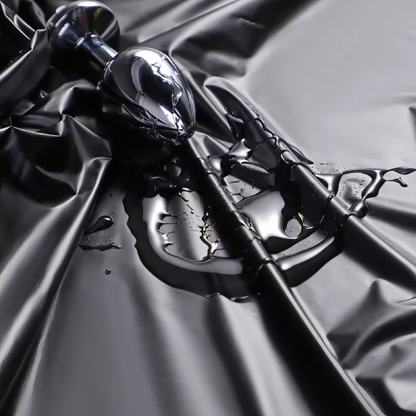 Black Waterproof PVC Bedsheet