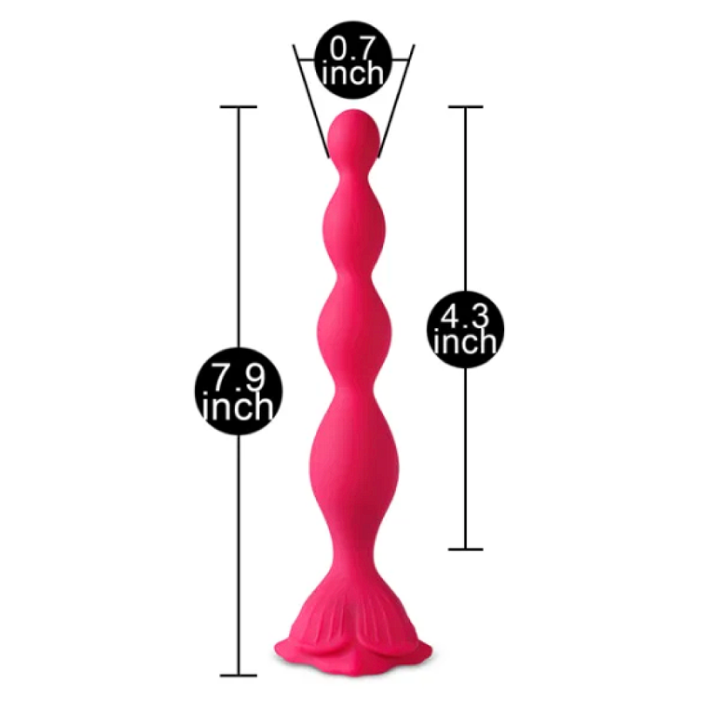 Anal Beads with Flower-Shaped Base