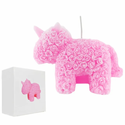 Pink Unicorn Candle