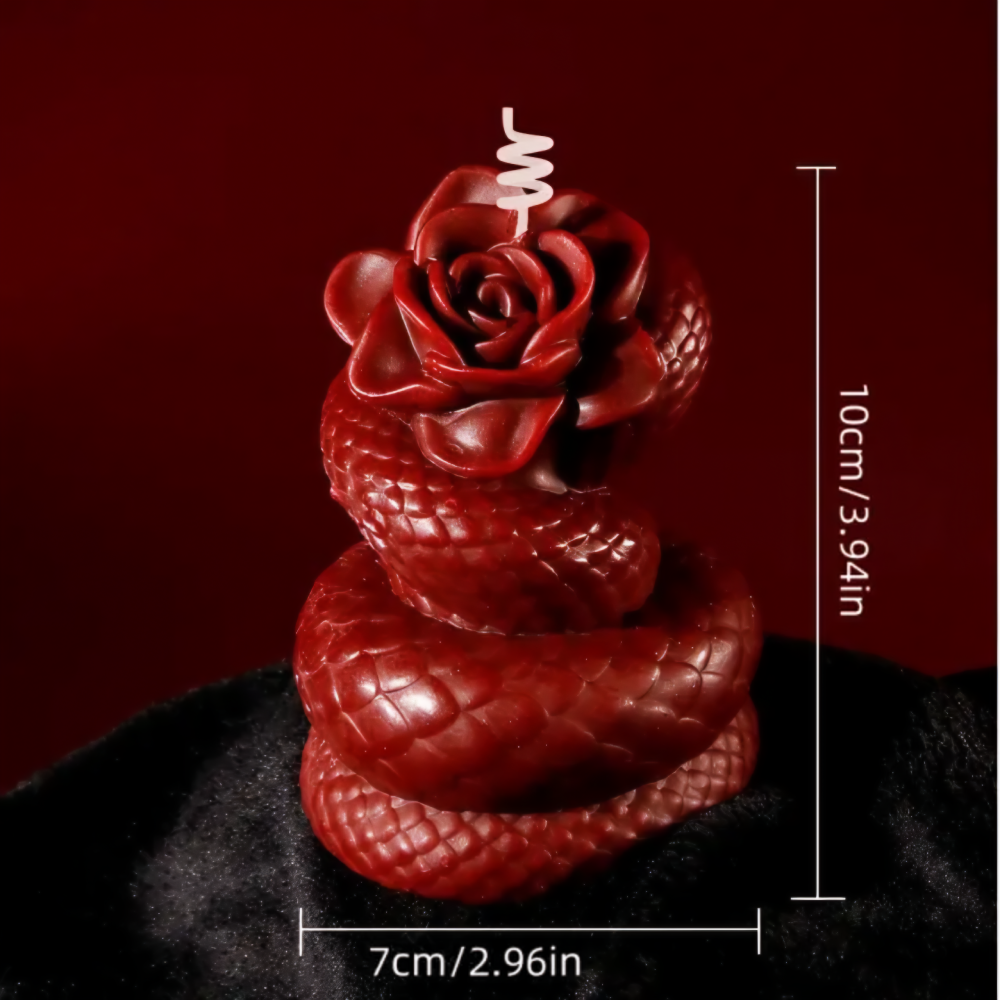 Red Flower Candle