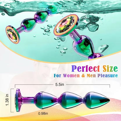 Metal Anal Beads Butt Plug