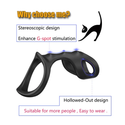 Dual Loop Silicone Cock Ring
