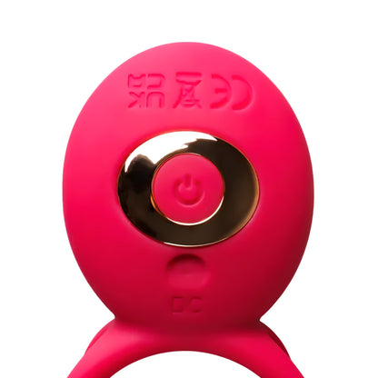 Magenta Silicone Vibrating Cock Ring