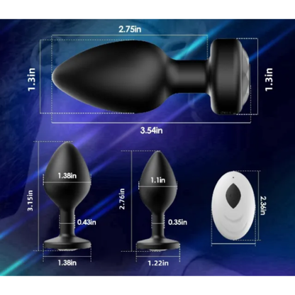 Vibrating Anal Plug Set