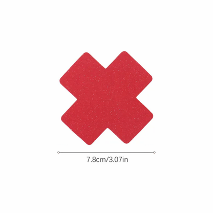 Glitter Cross Nipple Pasties