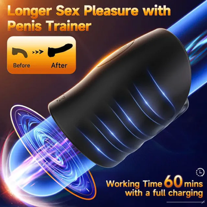 Male Masturbator Penis Training Vibrator