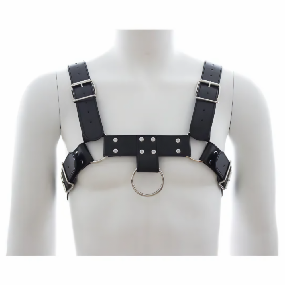 Adjustable Black Chest Harness