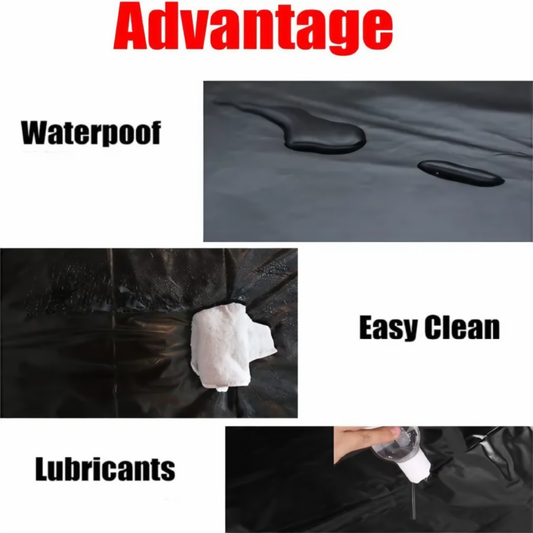 Black Waterproof PVC Bedsheet