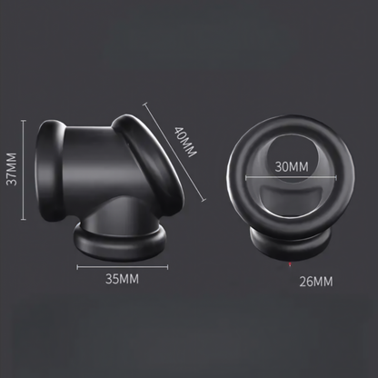 Black Silicone Cock Ring
