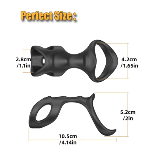 Dual Loop Silicone Cock Ring