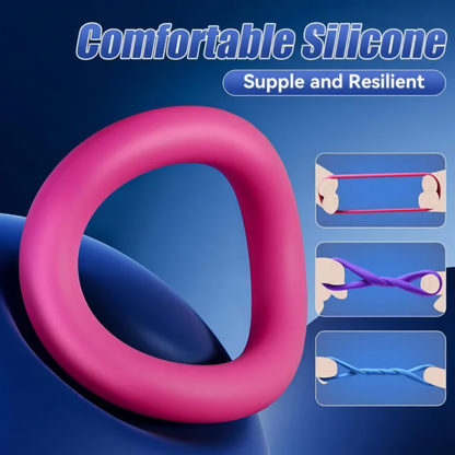 Multicolor Silicone Cock Ring Set