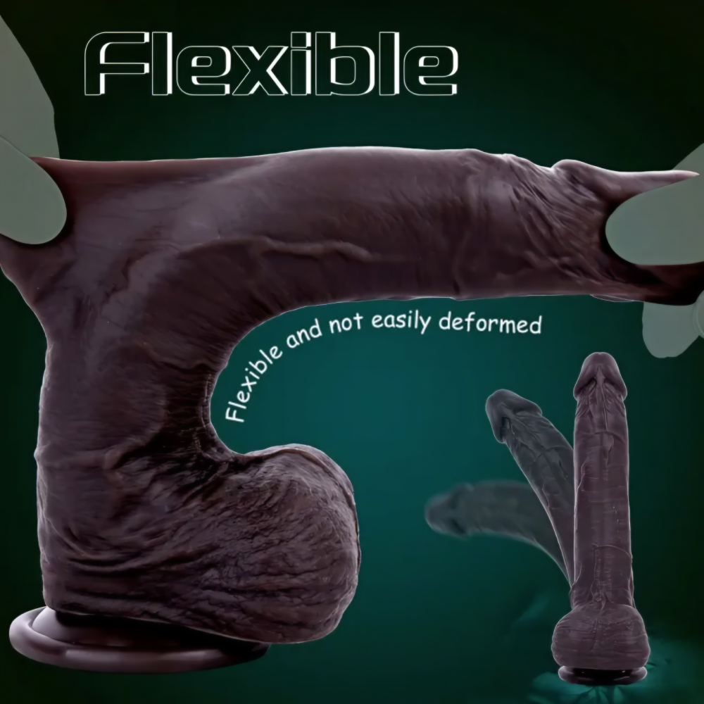 Dark Brown Realistic Dildo