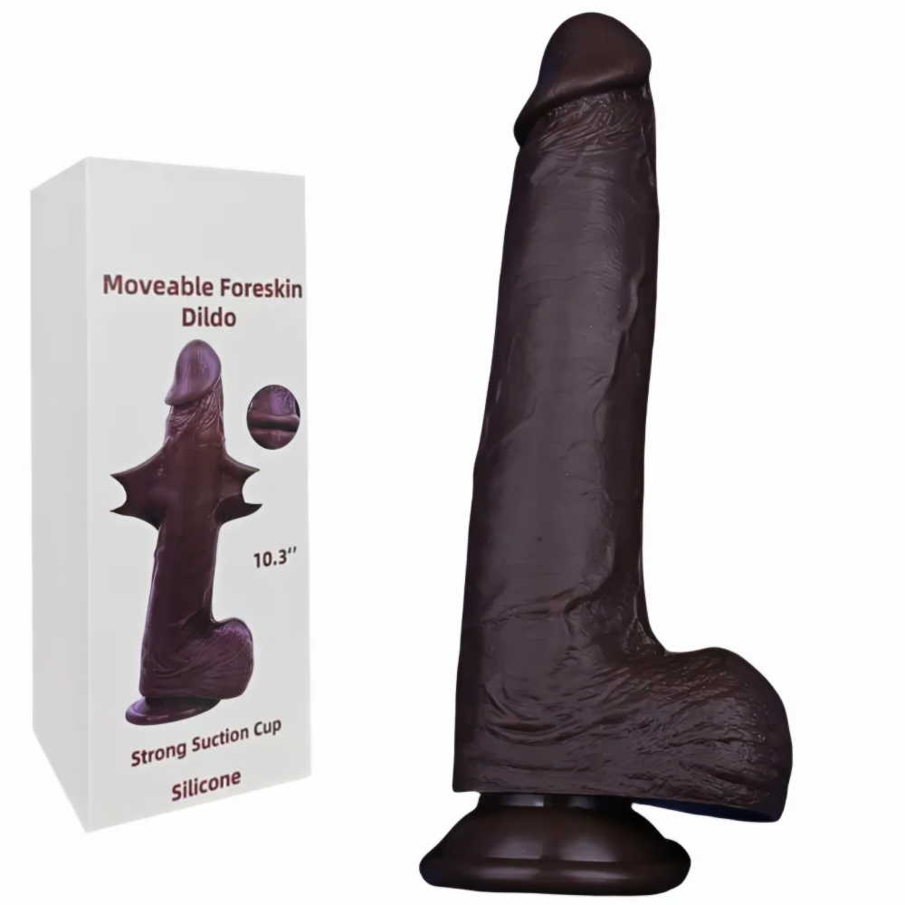 Dark Brown Realistic Dildo