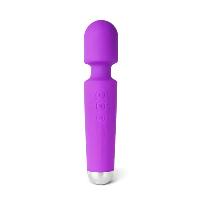 Purple Silicone Rechargeable Magic Wand Massager