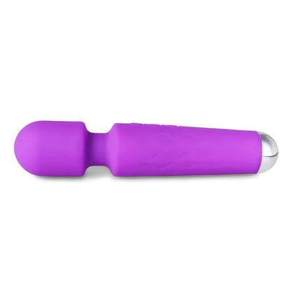 Purple Silicone Rechargeable Magic Wand Massager