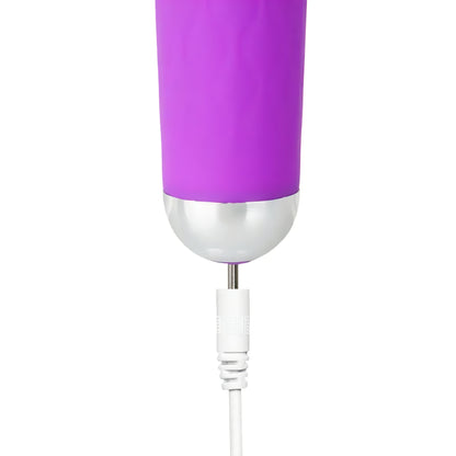 Purple Silicone Rechargeable Magic Wand Massager