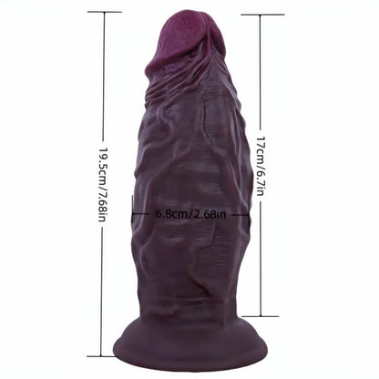 Fat Dark Brown Realistic Dildo