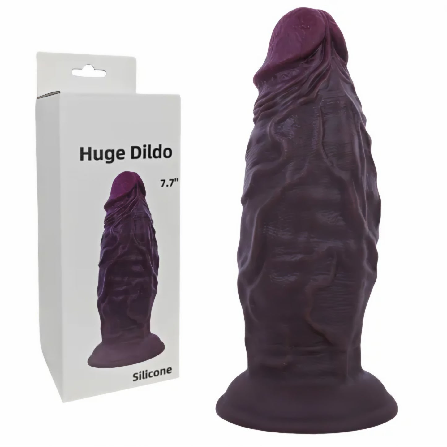 Fat Dark Brown Realistic Dildo