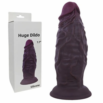 Fat Dark Brown Realistic Dildo