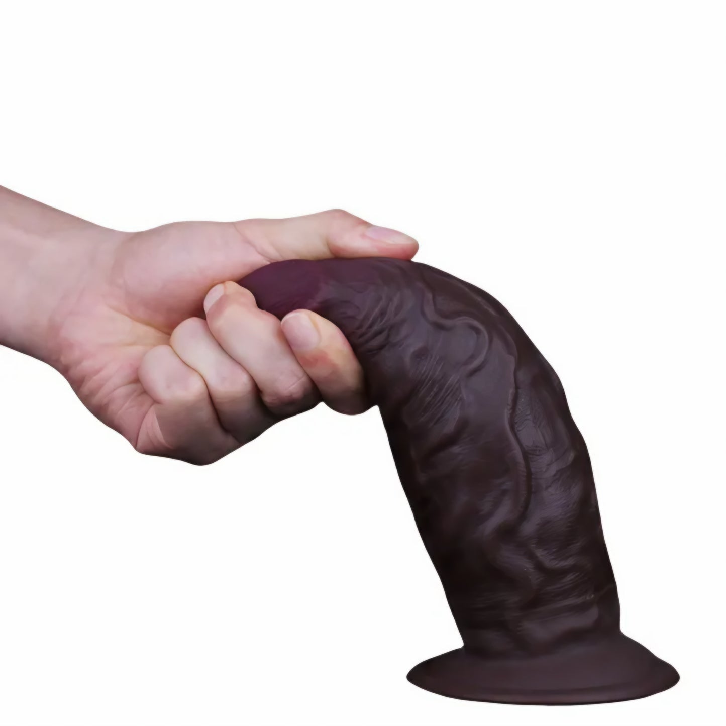Fat Dark Brown Realistic Dildo