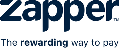 Zapper logo with tagline 'The rewarding way to pay' on a white background