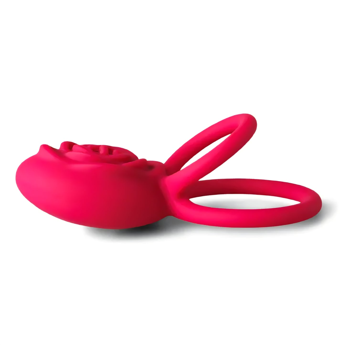 Magenta Silicone Vibrating Cock Ring