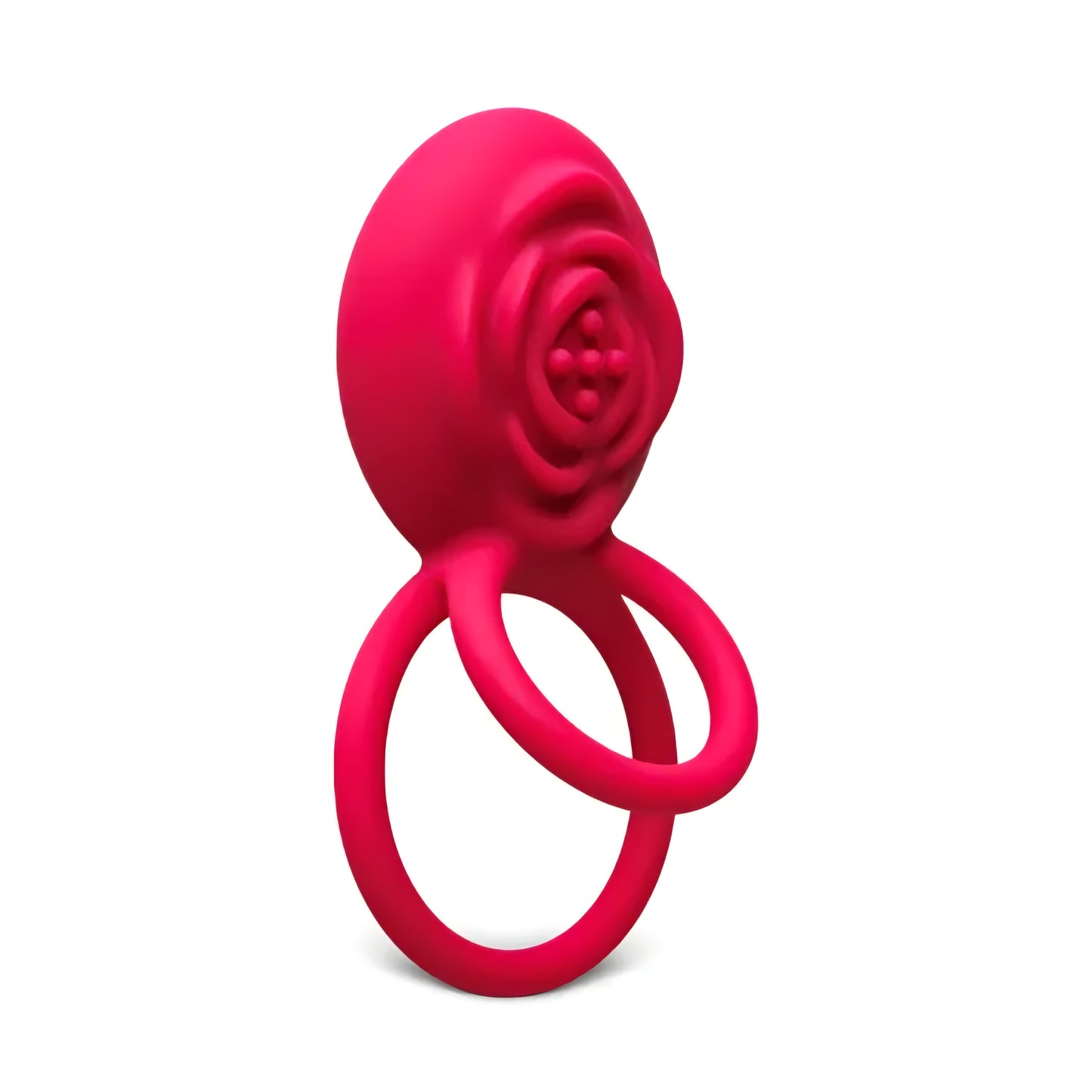 Magenta Silicone Vibrating Cock Ring